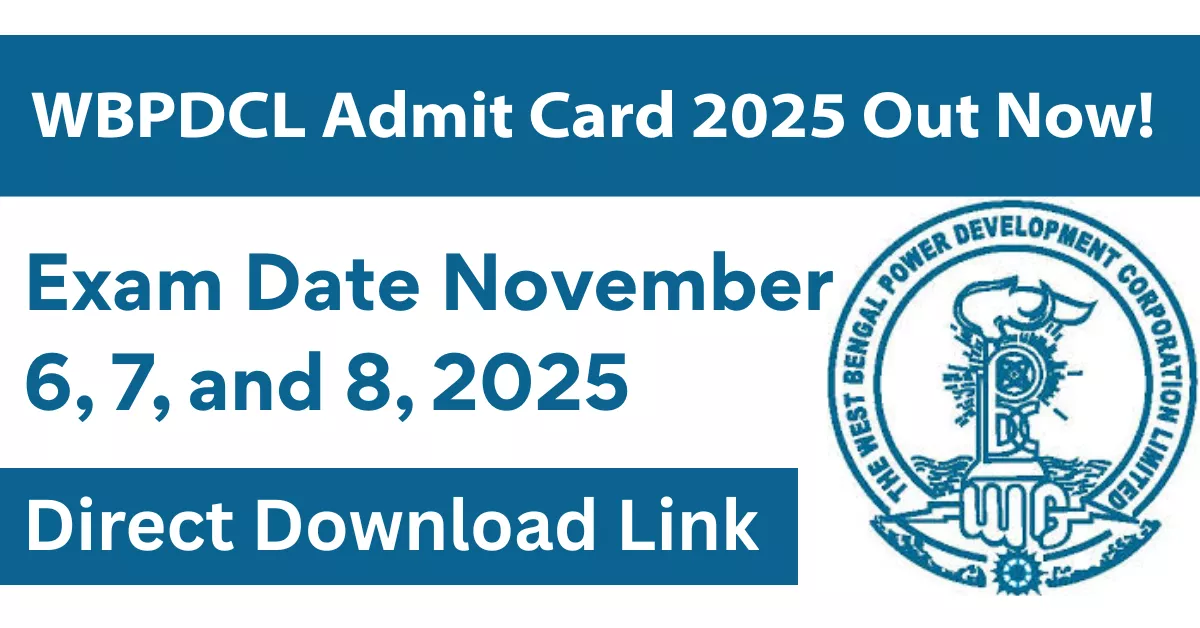 wbpdcl admit card download